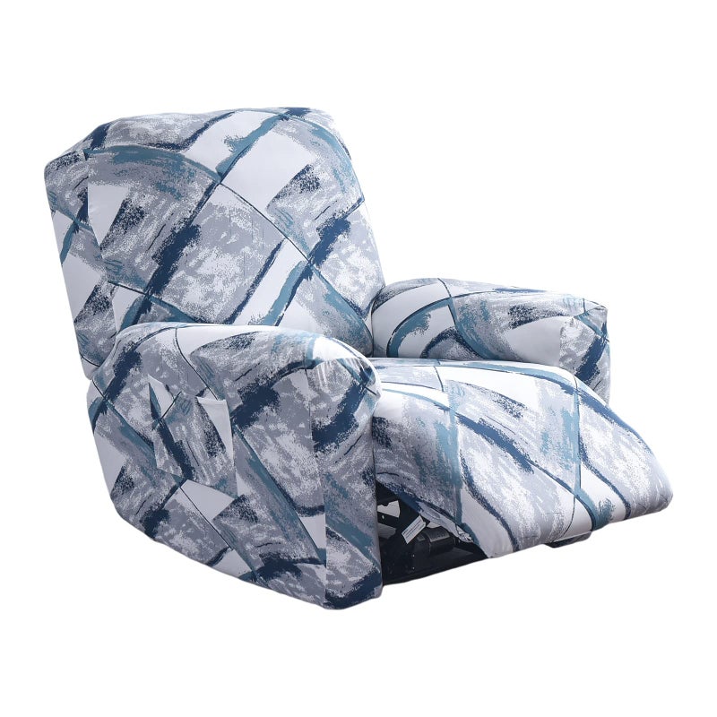 Eco-Ancheng Recliner Slipcovers 4-Pieces Lazyboy Recliner Covers Recliner Couch Covers Recliner Chair Cover Non Slip Reclining Slipcovers with Storage Pockets Furniture Protector for Living Room - Image 1